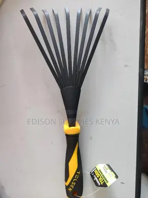 Hand Garden Rake Tolsen 3 Line Fork Hoe 57510