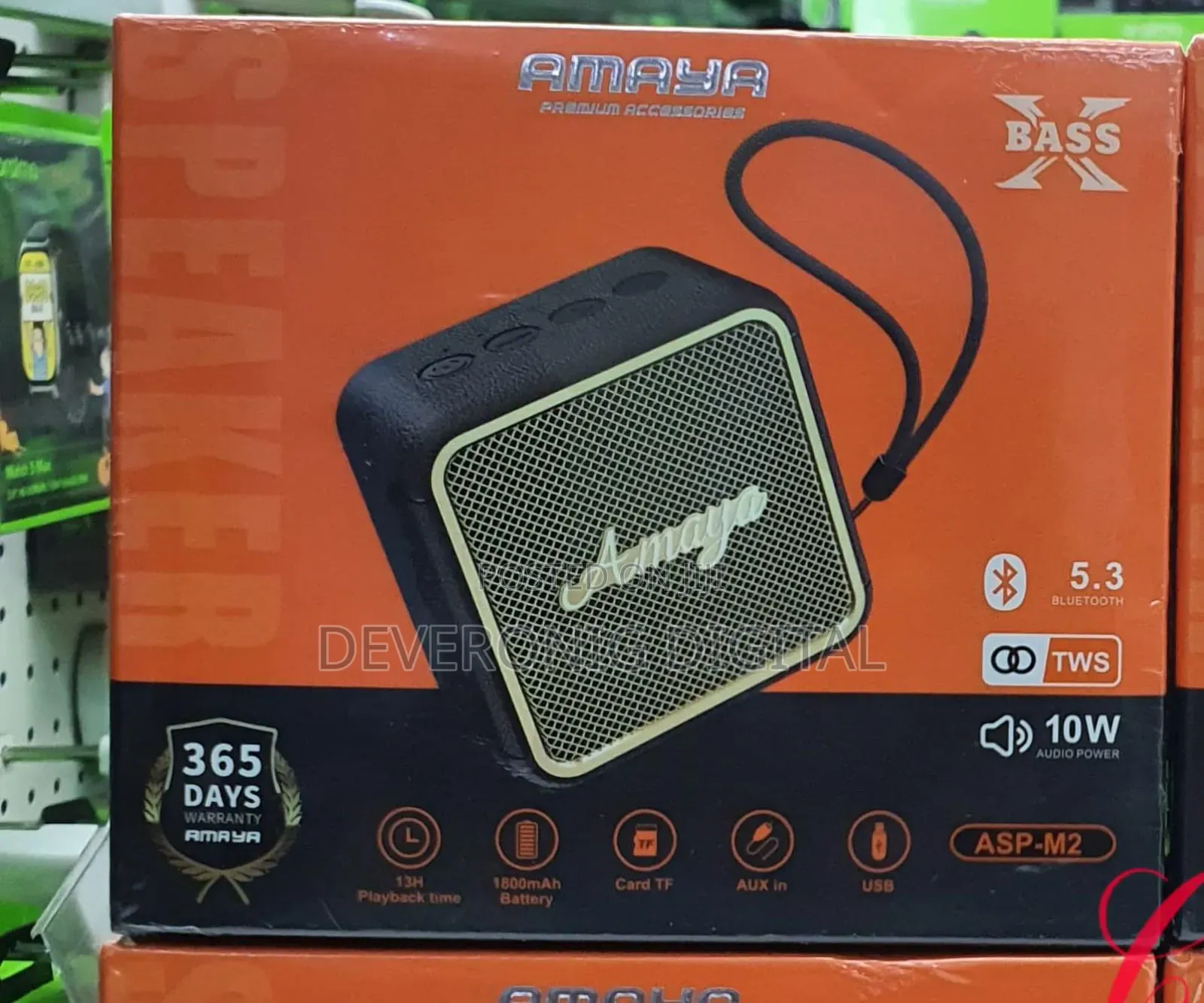 Amaya Asp-M2 *10w 13hrs Playtime* Bluetooth TWS Speaker