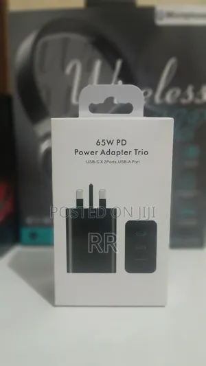 Original 65w Samsung Power Adapter With Trio Ports | Super Fast Charge