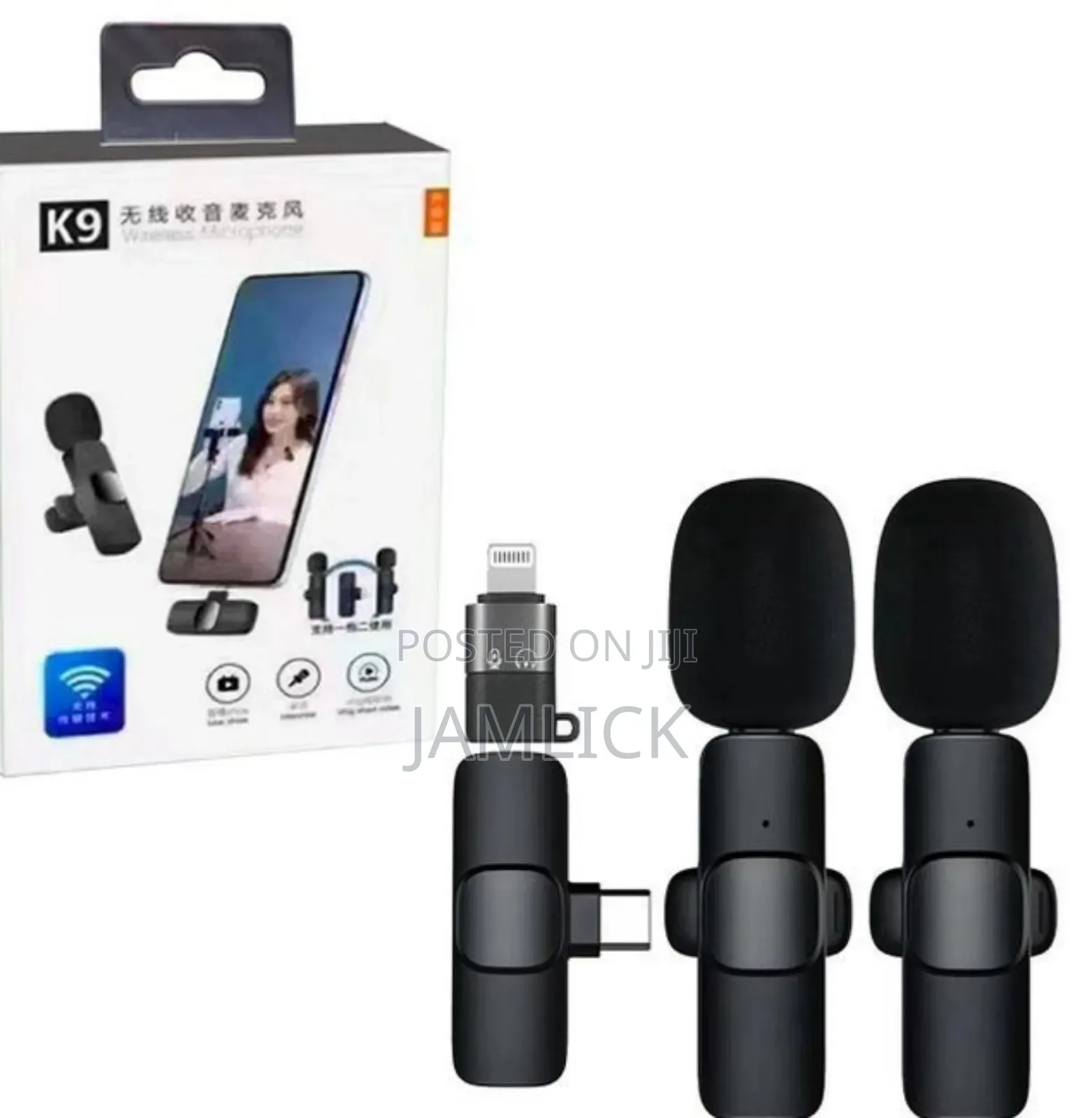  Wireless Lavalier Microphone – iPhone Android –Hk