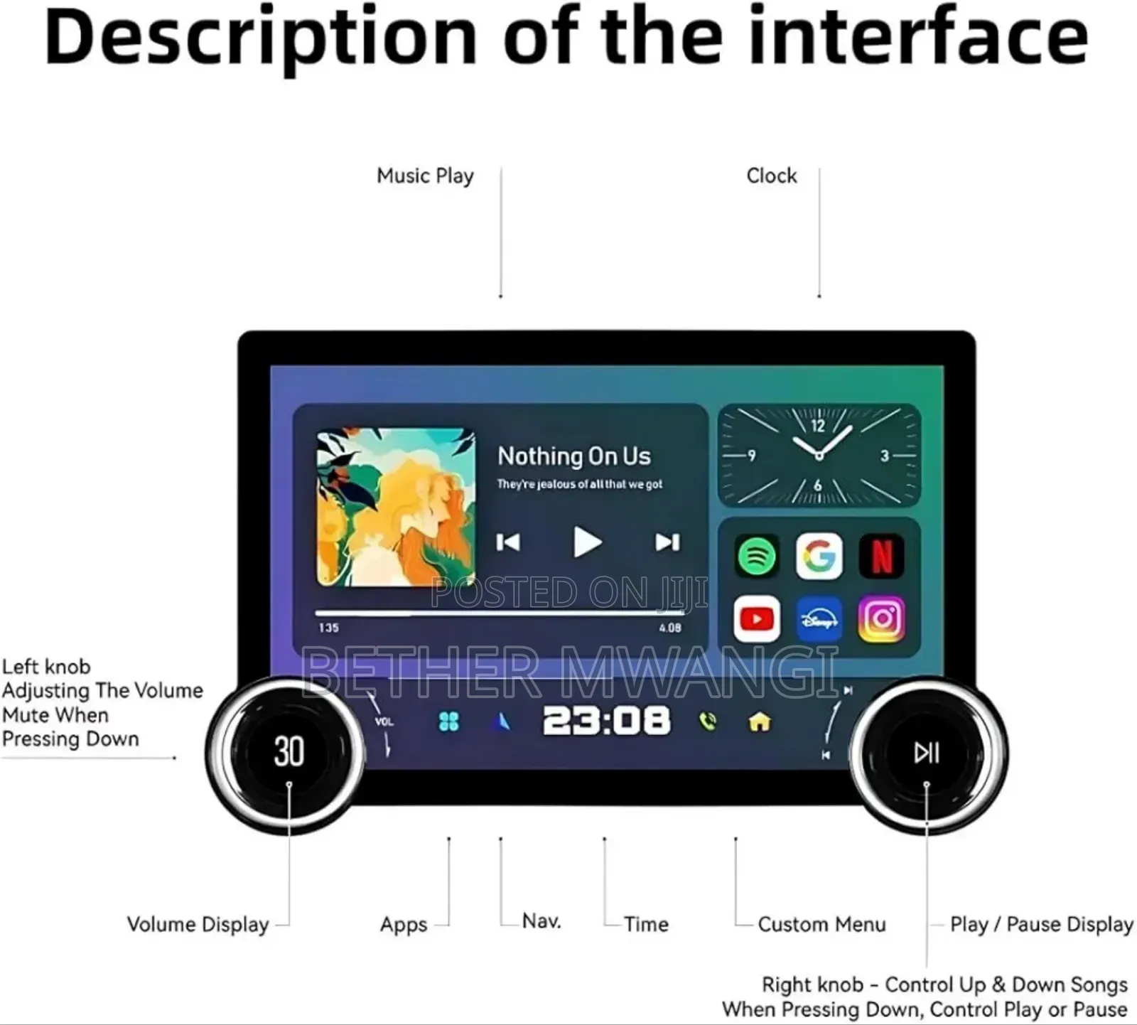 Full Hd Car Android Radio With Airplay In Kenya