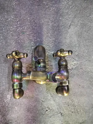 Antique Brass Wall Mounted Mixer Faucet