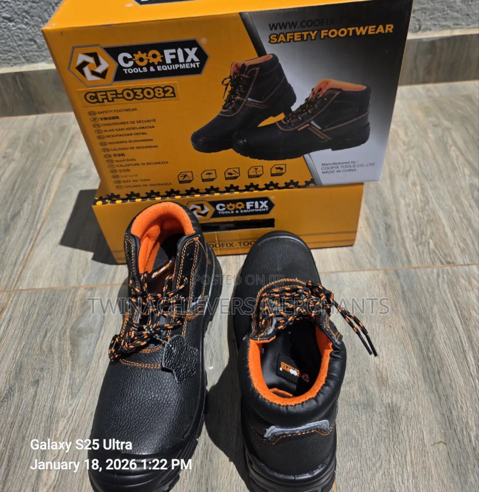 Safety Boots,Leather Safety Footwear(41,42, 43)