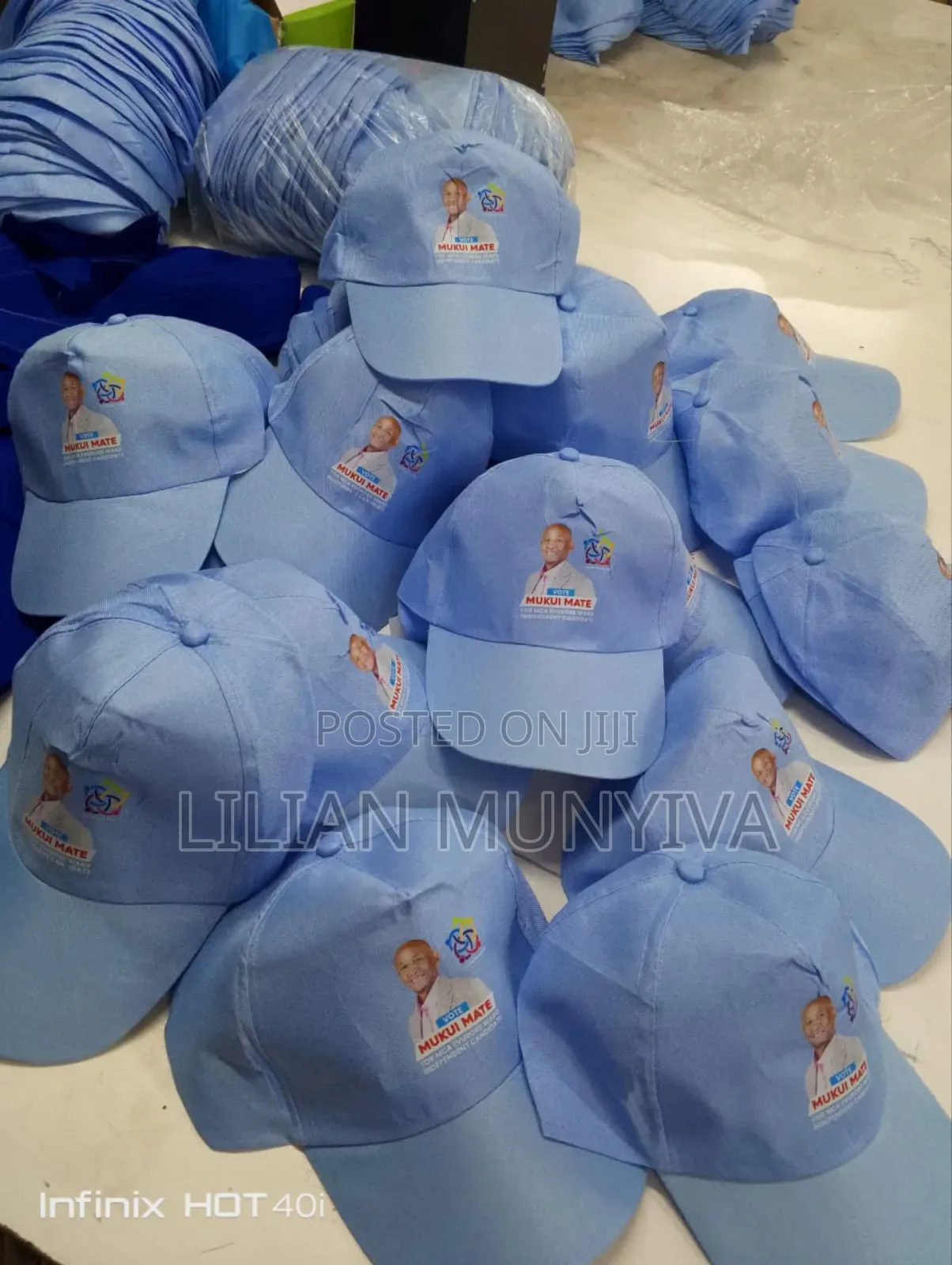 Branded Polyester Caps for Compaign