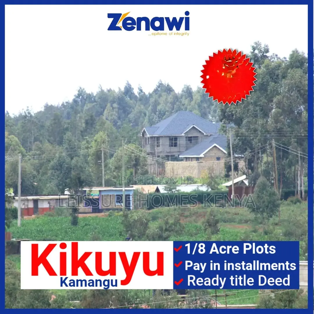 Prime 1/8 Acre Plots in Kamangu, Kikuyu