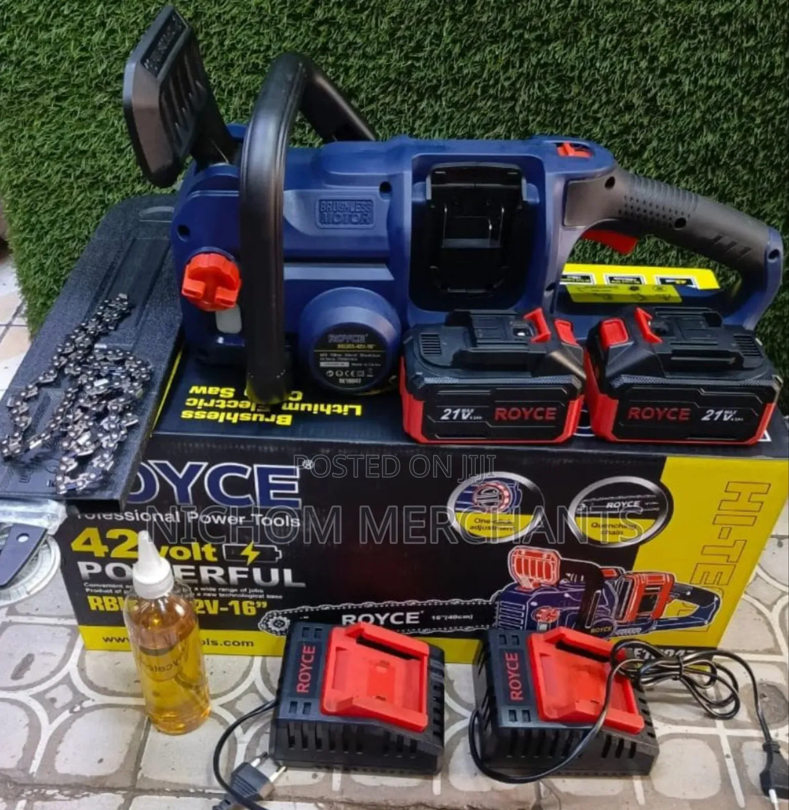 Royce 21v Cordless Chainsaw /Brushless Rechargeable Chain Saw