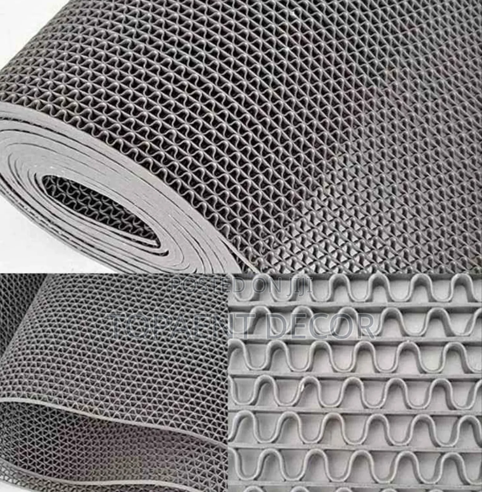Grey Perforated Pvc Bathroom, Slippery Areas Mats