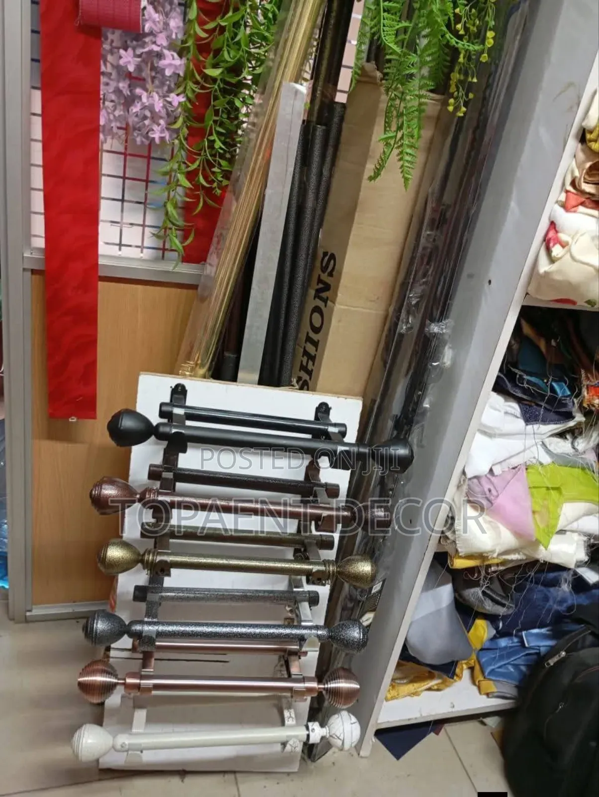 Strong Support For Stylish Curtains Powder Coated Curtain Rods