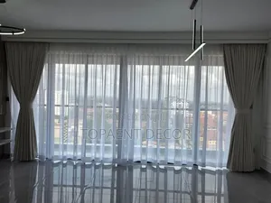Light Grey Custom Made Quality Fabric Window Curtains And Sheers