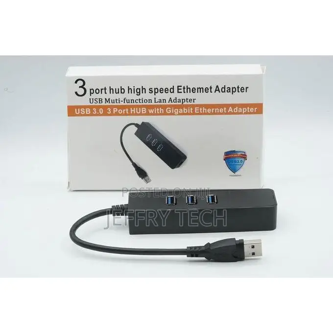 Usb to Ethernet Converter Usb3.0 to Rj45 Network Adapter With 3 Usb P