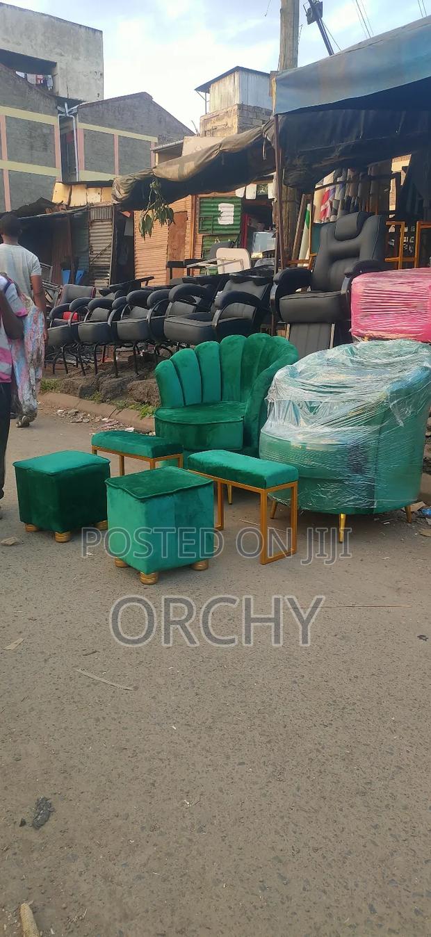 2 Station Pedicure Seats+ Footrest+ Stool - main view