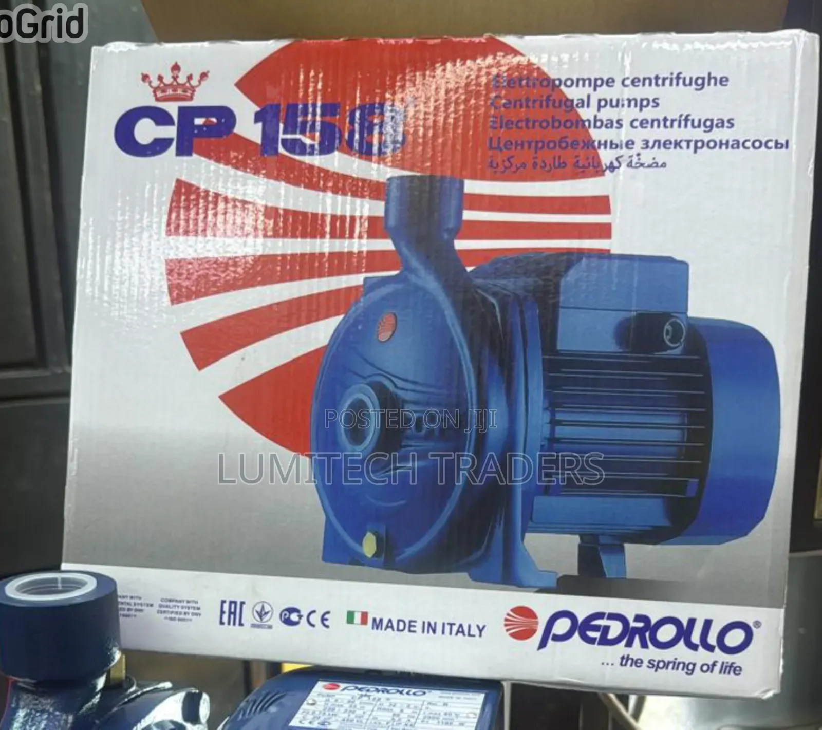 Pedrollo Cpm158 Ac Surface Booster Water Pump 750w 1hp