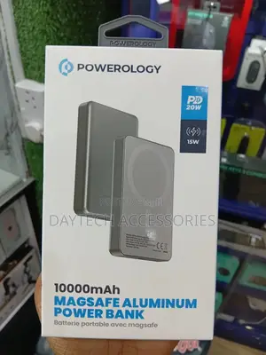 Powerology Powerbank 10000 Mah 20w Pd 15w Magsafe Titanium
