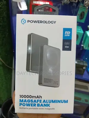 Powerology Powerbank 10000 Mah 20w Pd 15w Magsafe Titanium