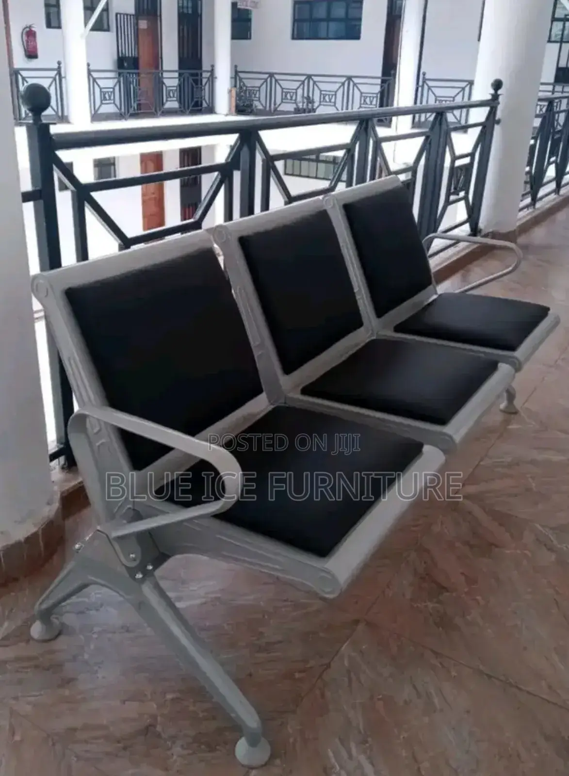 Black Heavy Duty Office Link Chair