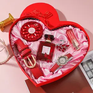 Ladies Valentines Perfume Gift Set in a Heart Shaped Box