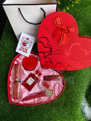 Ladies Valentines Perfume Gift Set in a Heart Shaped Box