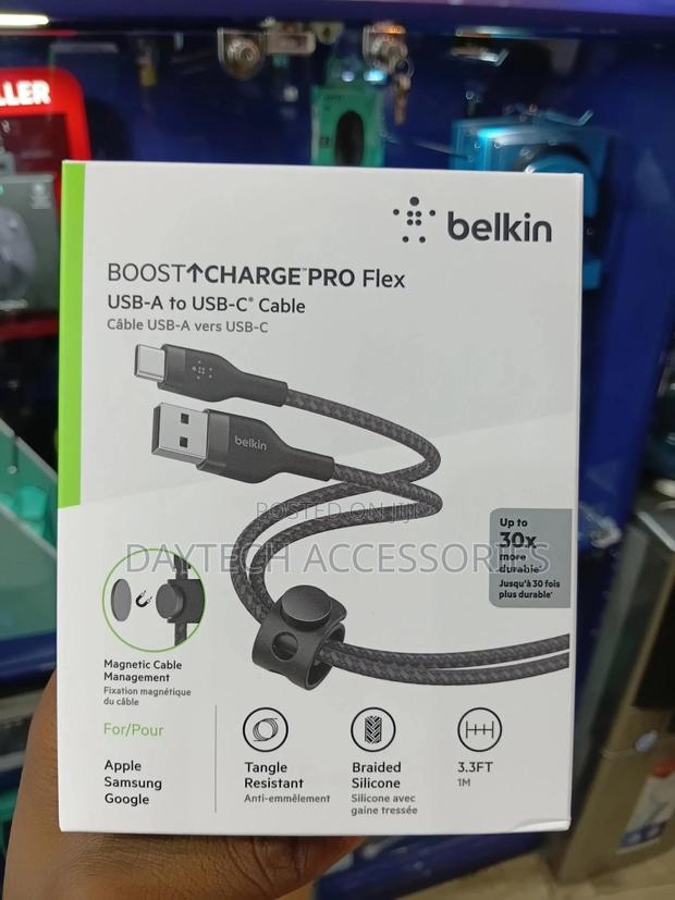 Belkin Boostcharge Pro Flexusb-a to Usb-C Cable 15w