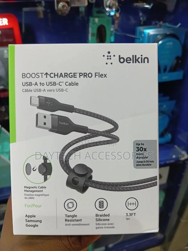 Belkin Boostcharge Pro Flexusb-a to Usb-C Cable 15w - thumbnail 2