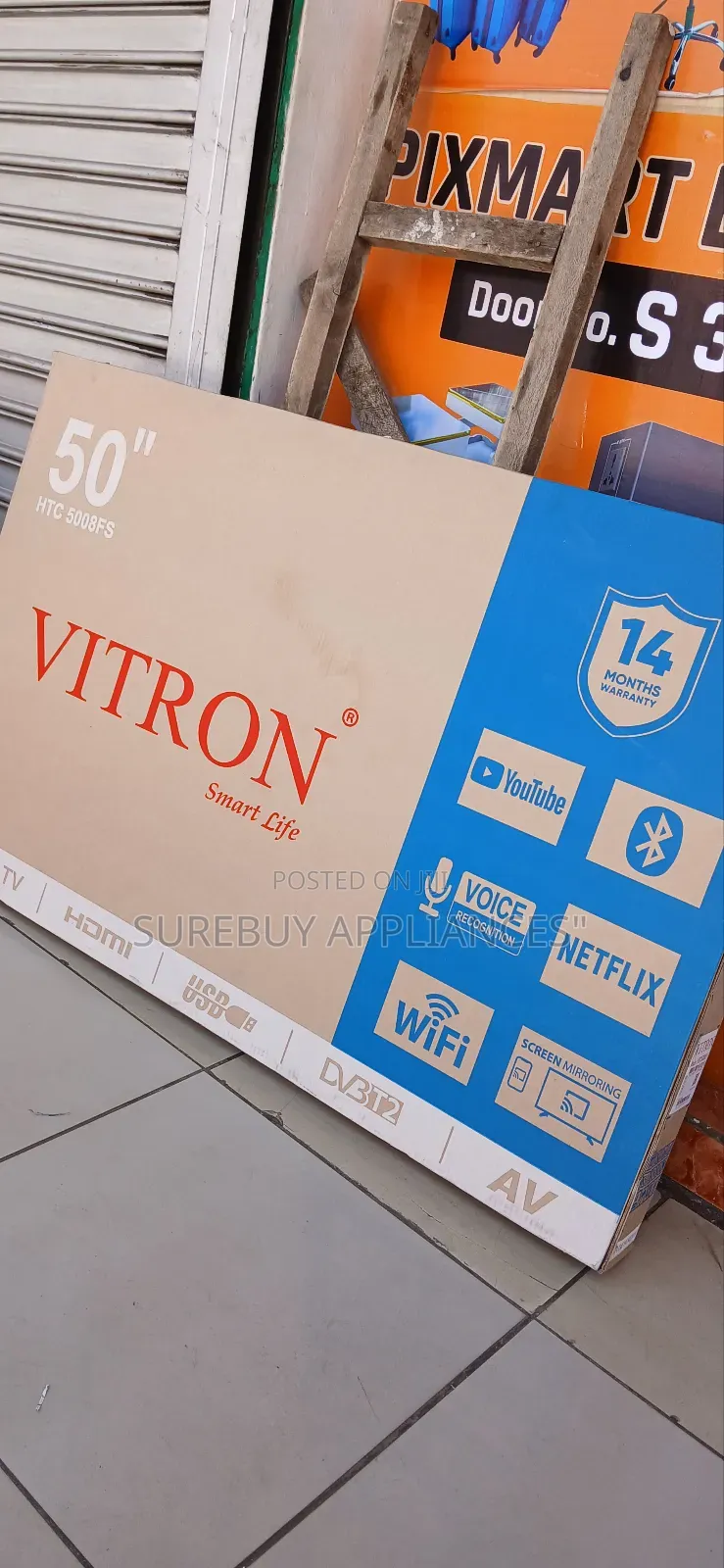 Vitron 50′′ Frameless Uhd Smart Android Tv