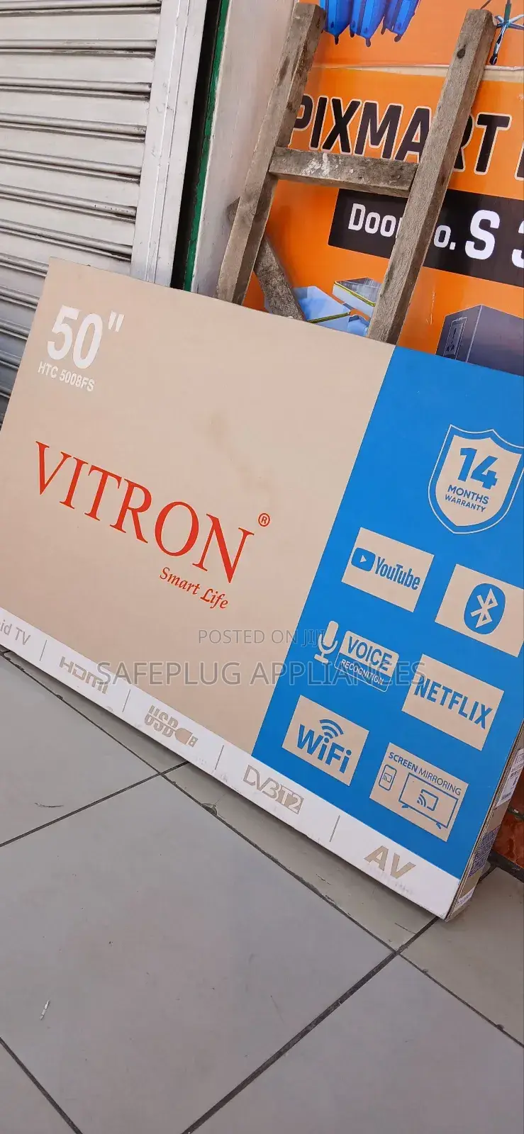 Vitron 50′′ Frameless Uhd Smart Android Tv