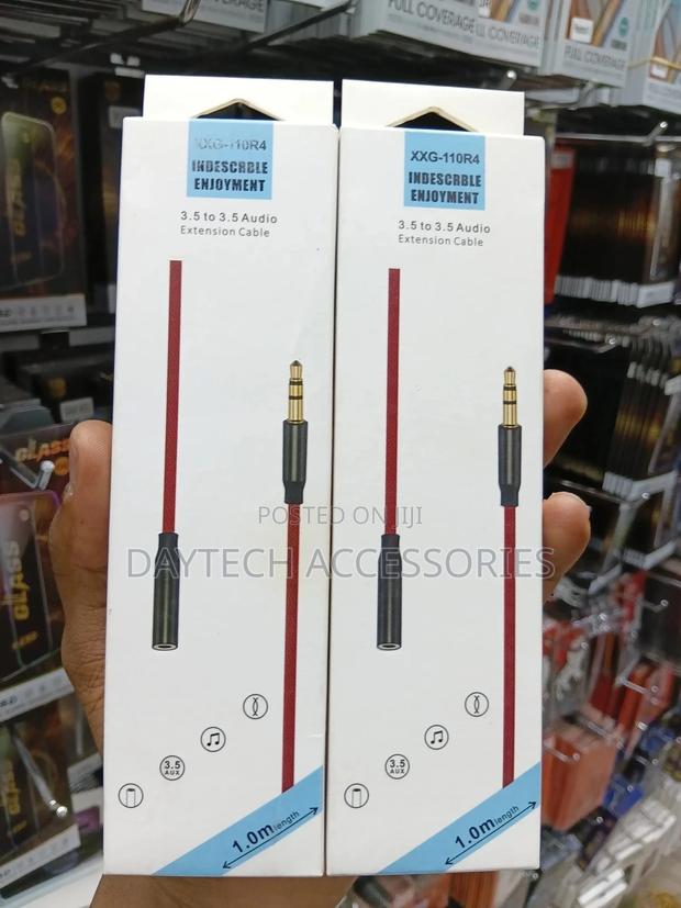 3.5mm Aux Extension Cable Stereo Audio Headphone Male to Female - thumbnail 2