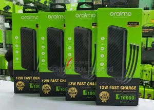 Oraimo Heavy Duty 10000mah Powerbank With Inbuilt Cables