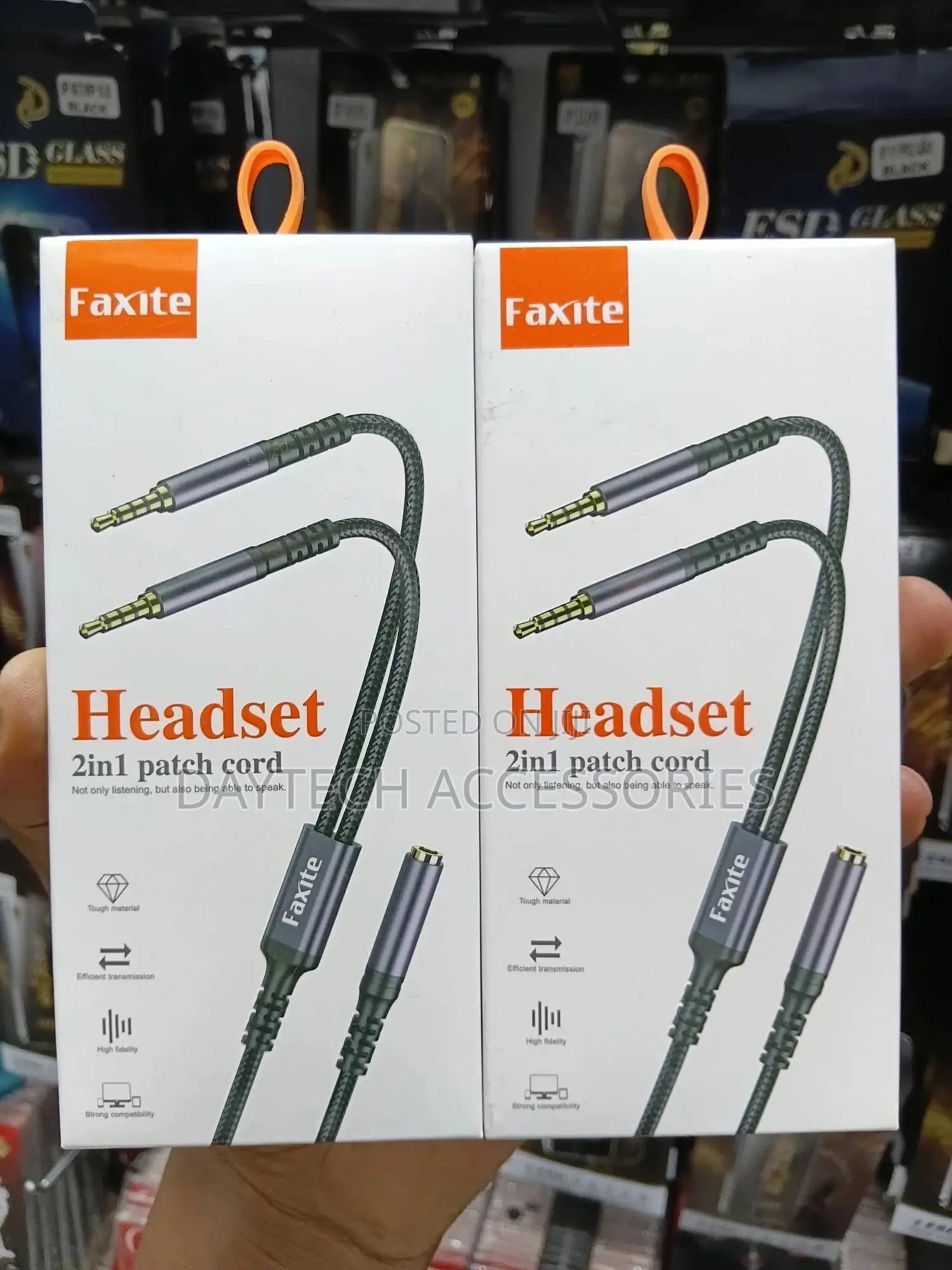 2 in 1 3.5mm Jack Audio Y Splitter Cable 1 Female to 2 Male Stereo