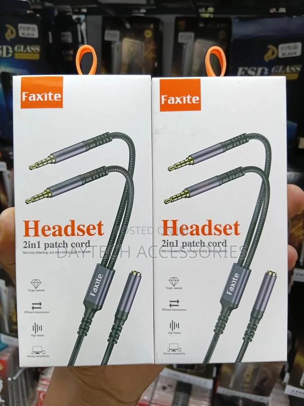 2 in 1 3.5mm Jack Audio Y Splitter Cable 1 Female to 2 Male Stereo