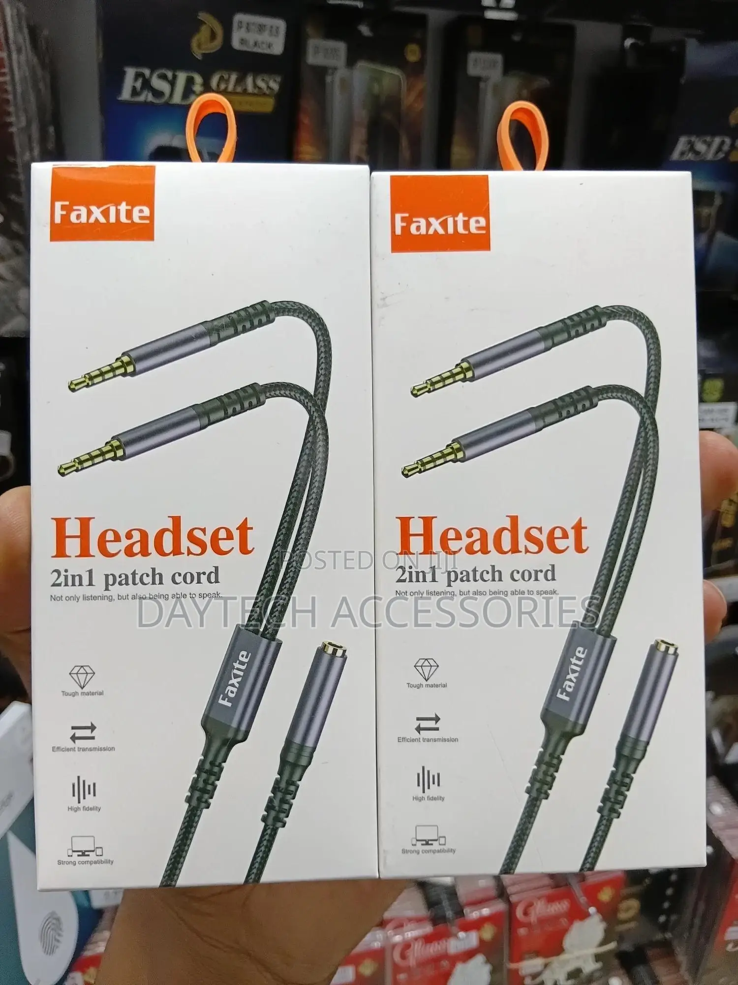 2 in 1 3.5mm Jack Audio Y Splitter Cable 1 Female to 2 Male Stereo
