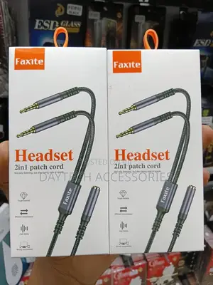 2 in 1 3.5mm Jack Audio Y Splitter Cable 1 Female to 2 Male Stereo
