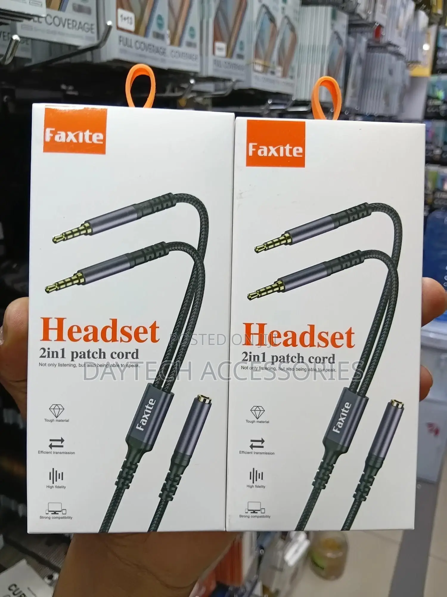 2 in 1 3.5mm Jack Audio Y Splitter Cable 1 Female to 2 Male Stereo