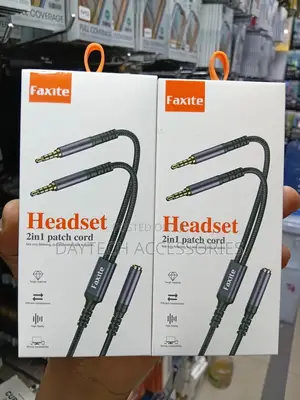 2 in 1 3.5mm Jack Audio Y Splitter Cable 1 Female to 2 Male Stereo