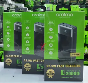 Oraimo 20000mah 22.5w Powerbank With Smart Digital Display