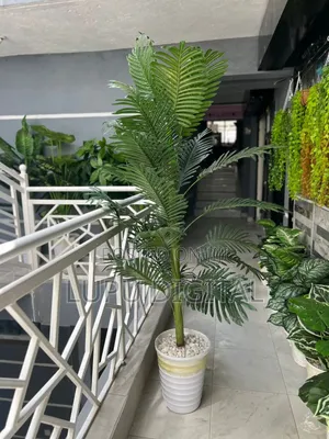 180cm Artificial Decorative Indoor Palm Plant Wt Plastic Vase Pebbles
