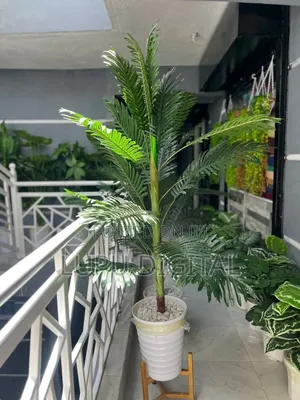 180cm Artificial Decorative Indoor Palm Plant Wt Plastic Vase Pebbles