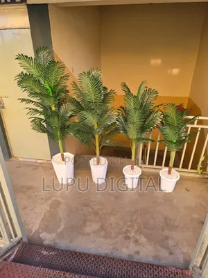 180cm Artificial Decorative Indoor Palm Plant Wt Plastic Vase Pebbles