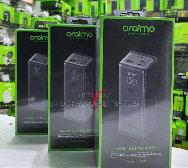 Oraimo Powerjet 130w Laptop and Phone Super Charge Powerbank 27600mah