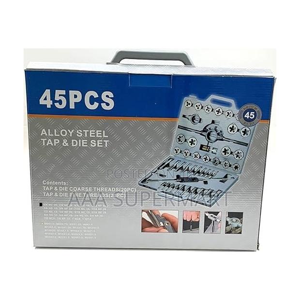 Tap & Die Set (Carbon Steel) 45pcs - 1/4" - 1"-