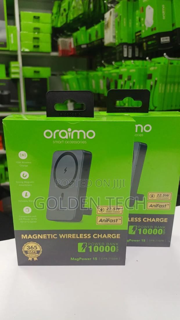 Oraimo Magpower 15 10000mah Wireless Fast Charcging Power Bank - thumbnail 2