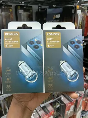 Romoss Au45t Car Charger Usb + Usb-C Pd + Qc 45w (Silver)