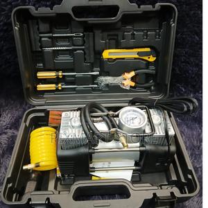 Portable Air Compressor With Tool Kit – Inflator Repair Set - thumbnail 2