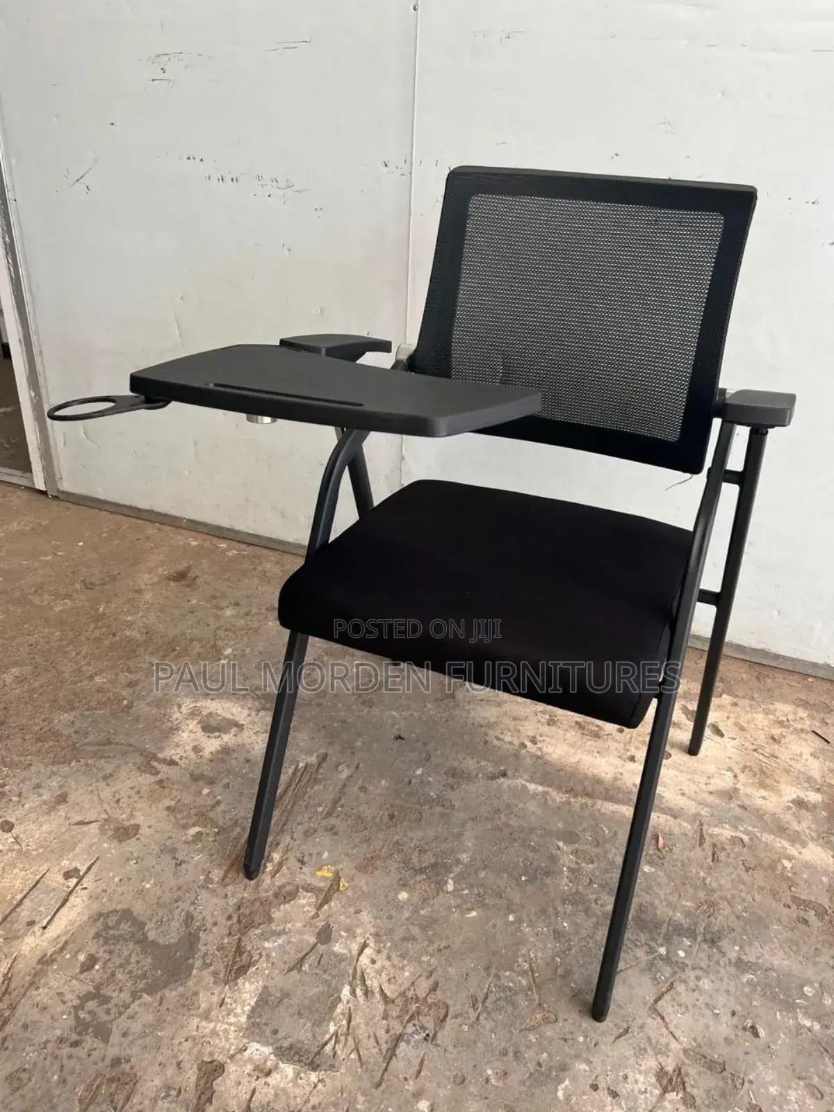 Office Chair :Training Folding Chair With Cup Holder