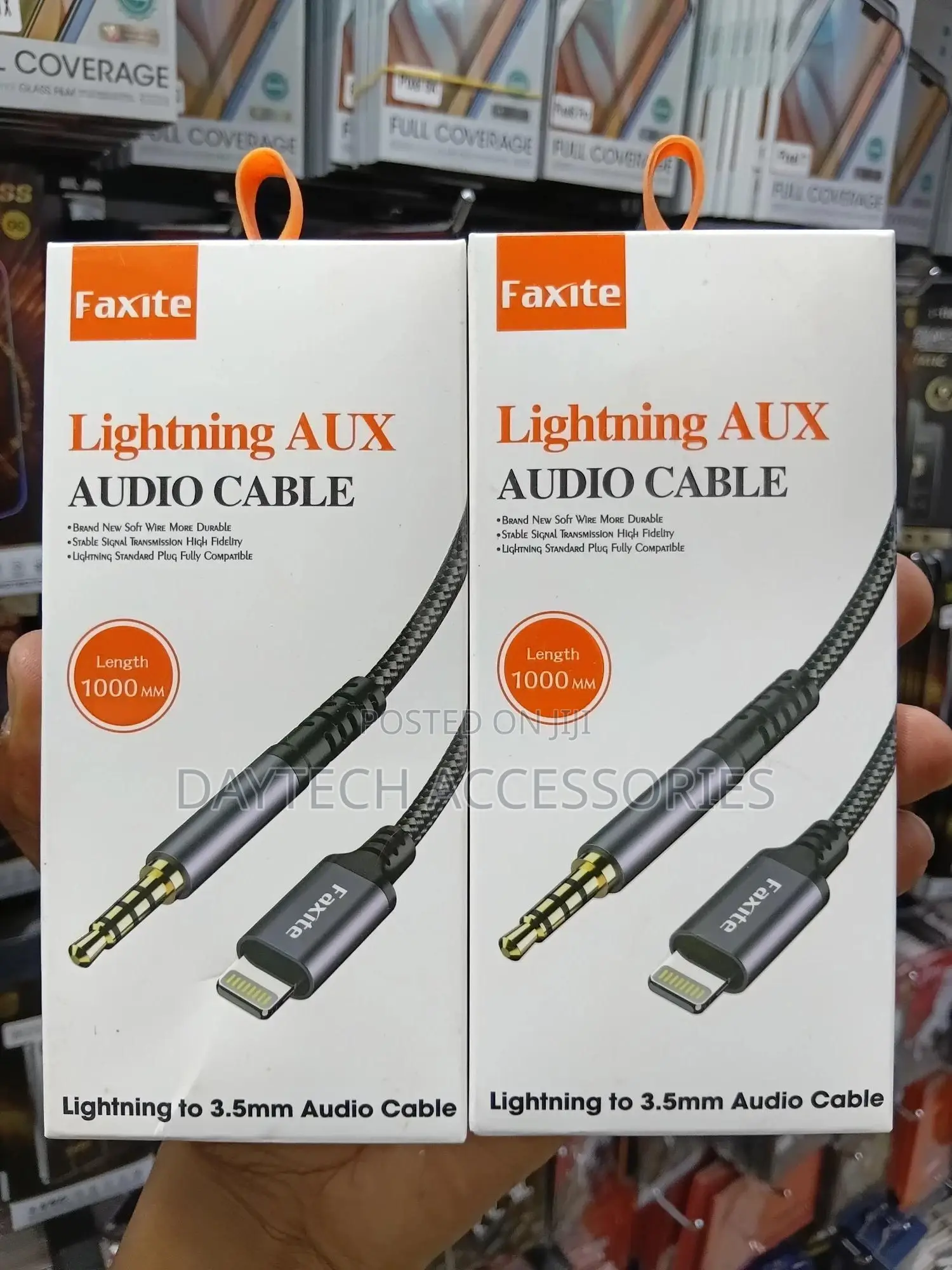 Aux Audio Cable (Lightning to 3.5mm) 1.2m Black