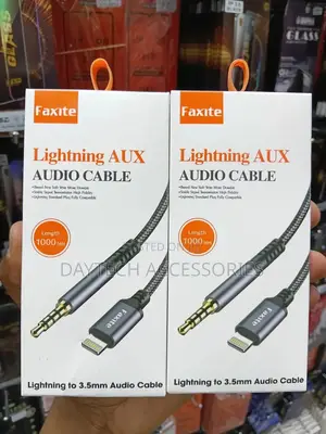 Aux Audio Cable (Lightning to 3.5mm) 1.2m Black