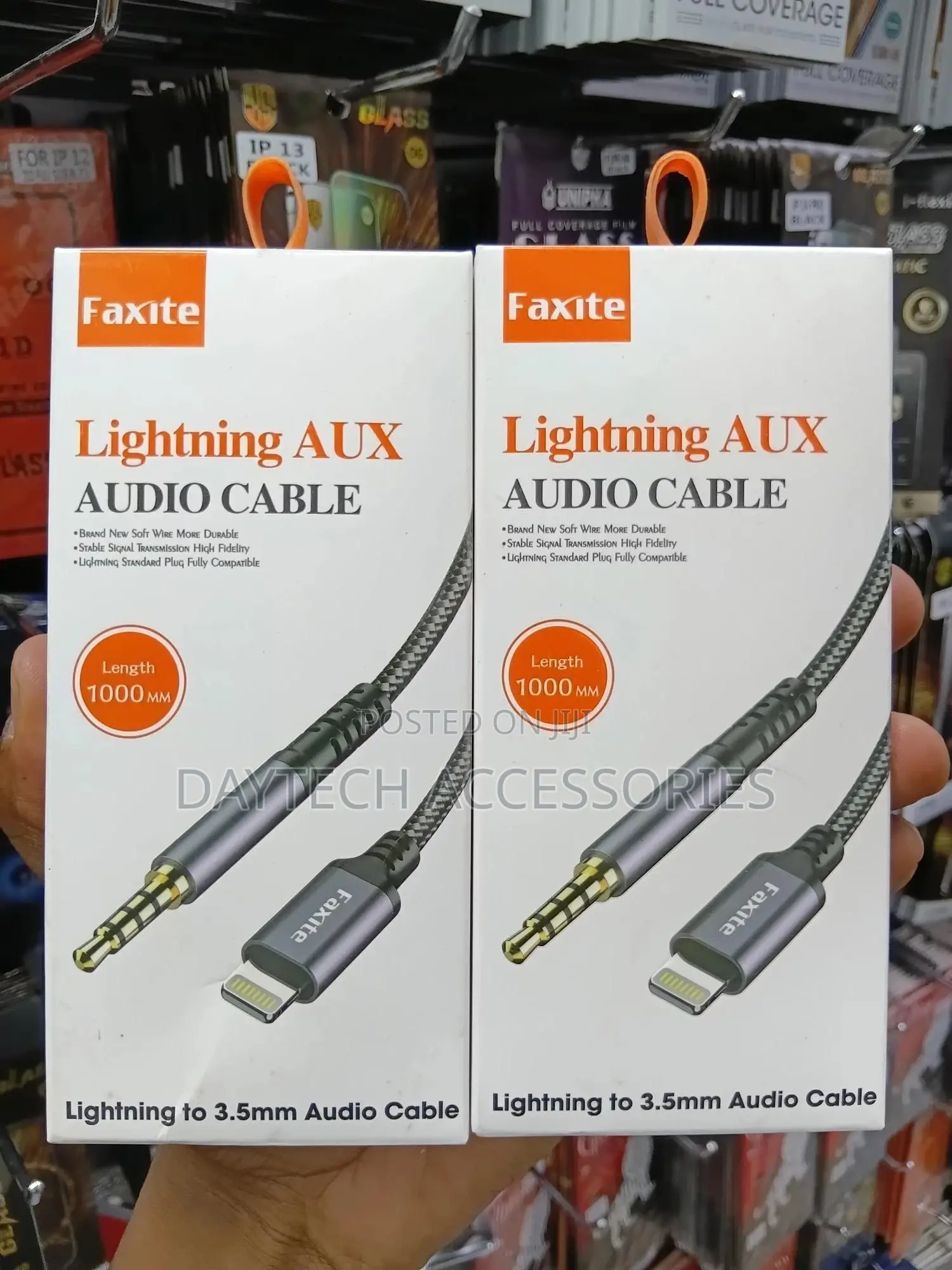 Aux Audio Cable (Lightning to 3.5mm) 1.2m Black