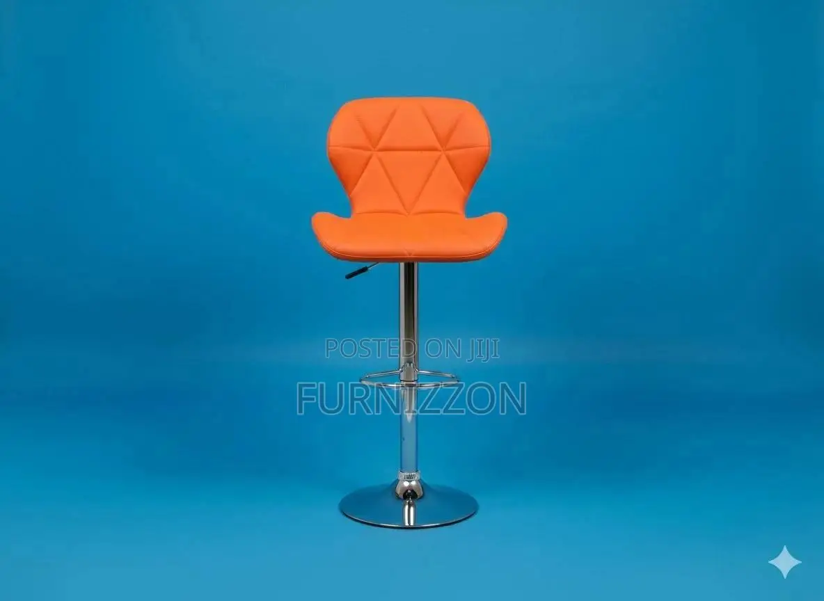 Comfortable Adjustable Swivel Bar Stool With Backrest