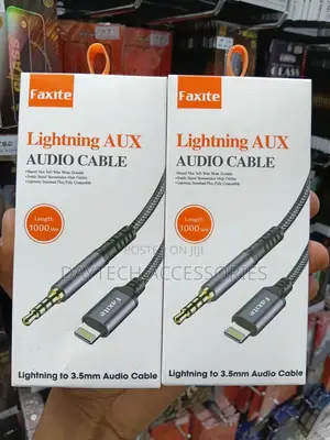 Lightning to Aux Cable for iPhone, iPad, iPod.