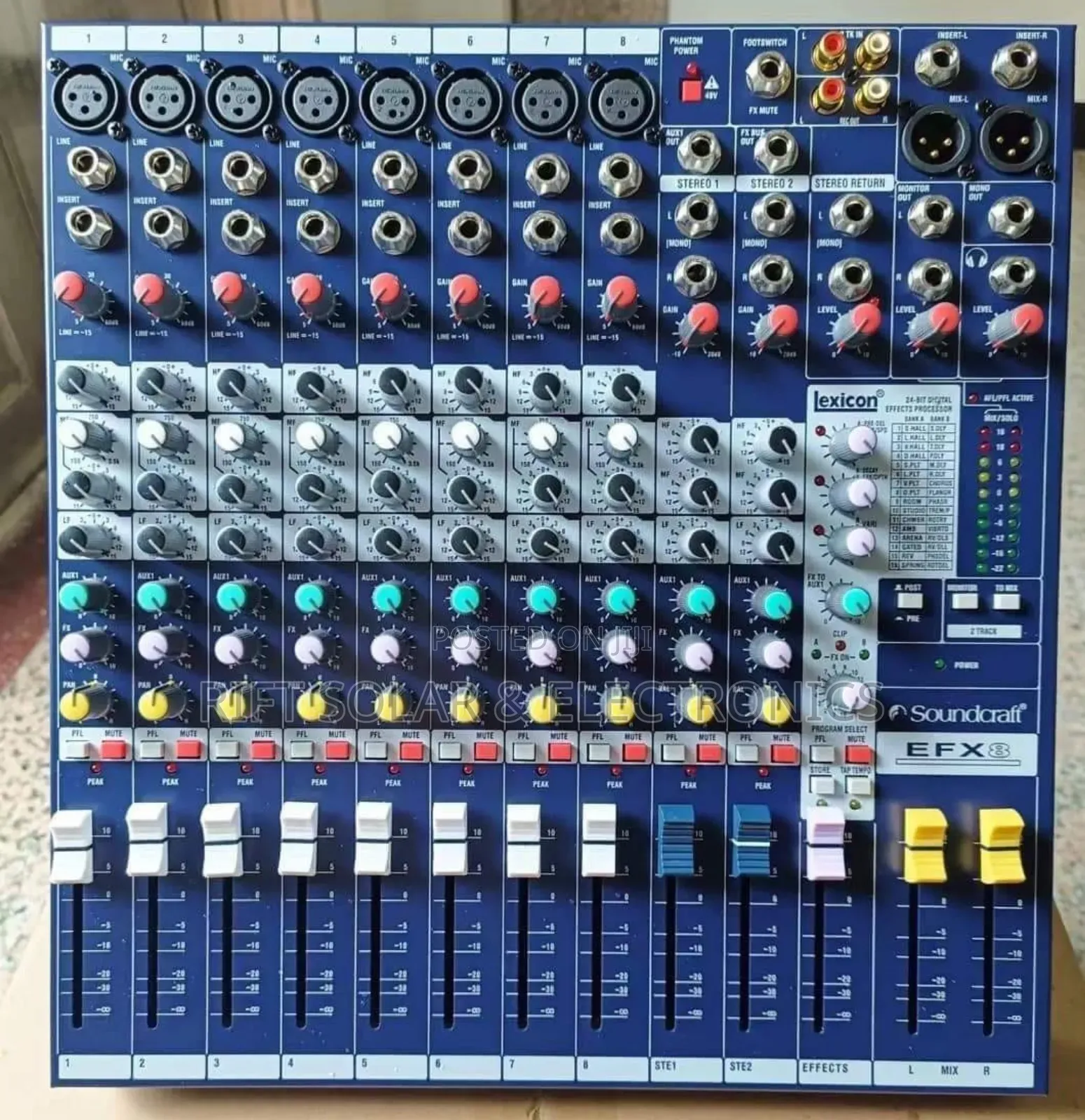 Professional 8 Channels Plain Mixer Usb and Bluetooth Enabled