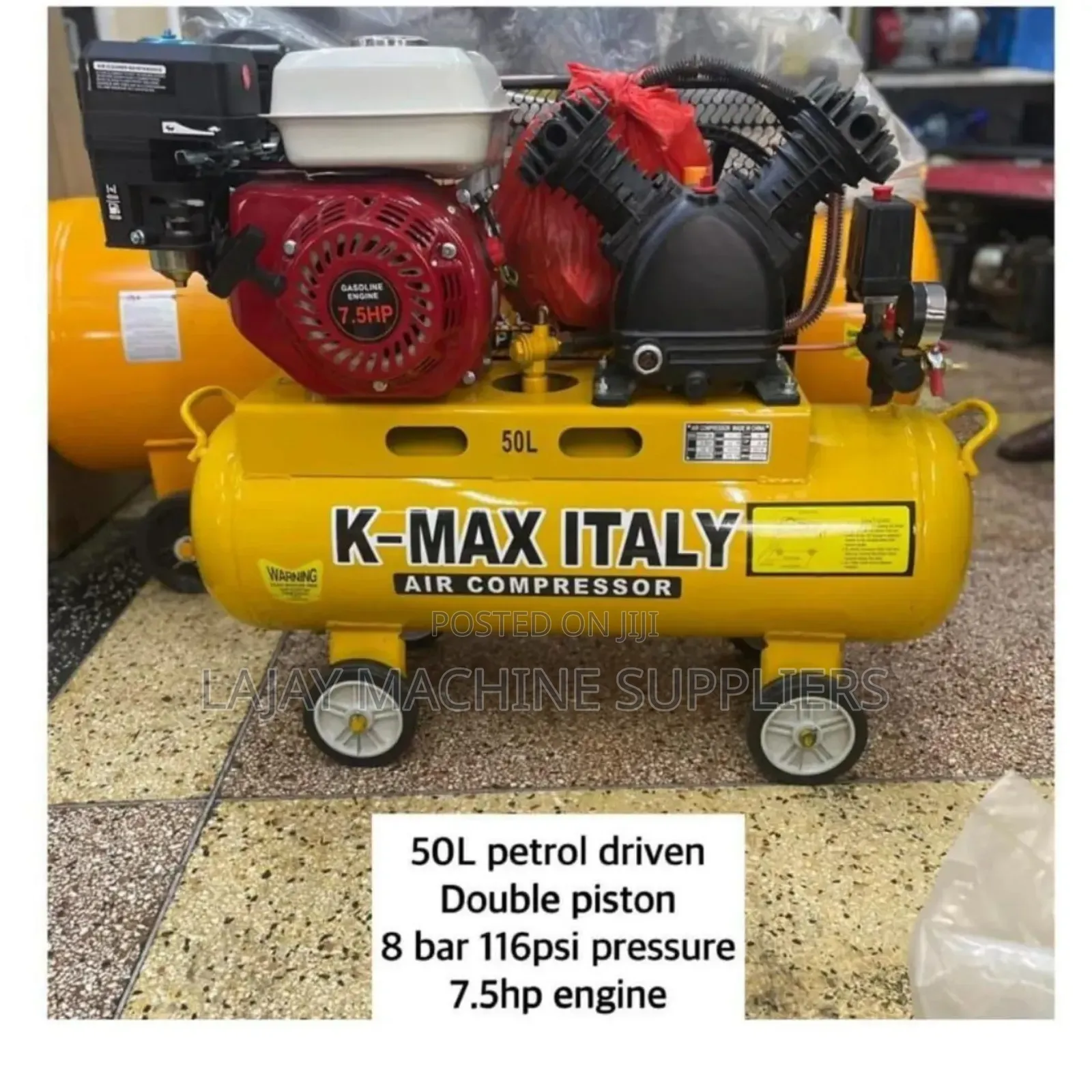 K-Max Italy 50litres Petroleum Air Compressor